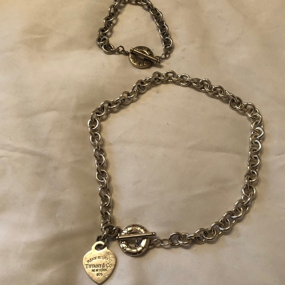 100% authentic Tiffany & Co necklace bracelet set - Picture 1 of 3